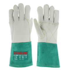 Starline E-1309 250° Isı Temasına Dayanıklı Aramid (Kevlar) İplik Dikişli Cilt Deri Kaynakçı İş Eldiveni