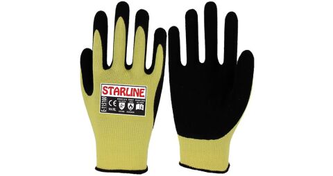 Starline E-115100 1/2 Nitril Kaplı Aramid (Kevlar) Fiberglas Astarlı 100° Isıya Dayanıklı B Kesilmez İş Eldiveni EN388-4231B EN407-X1XXXX