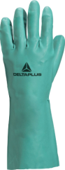 Delta Plus Ve802 Nıtrex Evolution Pamuk Floklu Nitril Kimyasal Eldiven 33 Cm