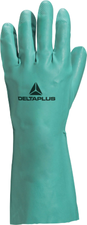 Delta Plus Ve802 Nıtrex Evolution Pamuk Floklu Nitril Kimyasal Eldiven 33 Cm