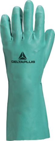 Delta Plus Ve802 Nıtrex Evolution Pamuk Floklu Nitril Kimyasal Eldiven 33 Cm