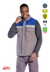 SafeSawa Oscar Yelek Gri Saks Mavi