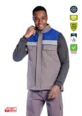 SafeSawa Oscar Yelek Gri Saks Mavi