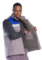 SafeSawa Oscar Yelek Gri Saks Mavi