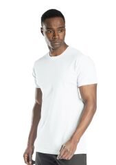SafeSawa Regular Basic Bisiklet Yaka T-Shirt Beyaz