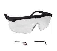 Starline G-004-C Şeffaf Siyah Çerçeveli Düşük Darbelere Karşı Koruyucu Gözlük