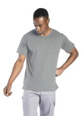 SafeSawa Regular Basic Bisiklet Yaka T-Shirt Gri