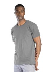 SafeSawa Regular Basic Bisiklet Yaka T-Shirt Gri