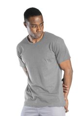 SafeSawa Regular Basic Bisiklet Yaka T-Shirt Gri