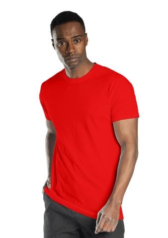 SafeSawa Regular Basic Bisiklet Yaka T-Shirt Kırmızı