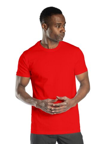 SafeSawa Regular Basic Bisiklet Yaka T-Shirt Kırmızı