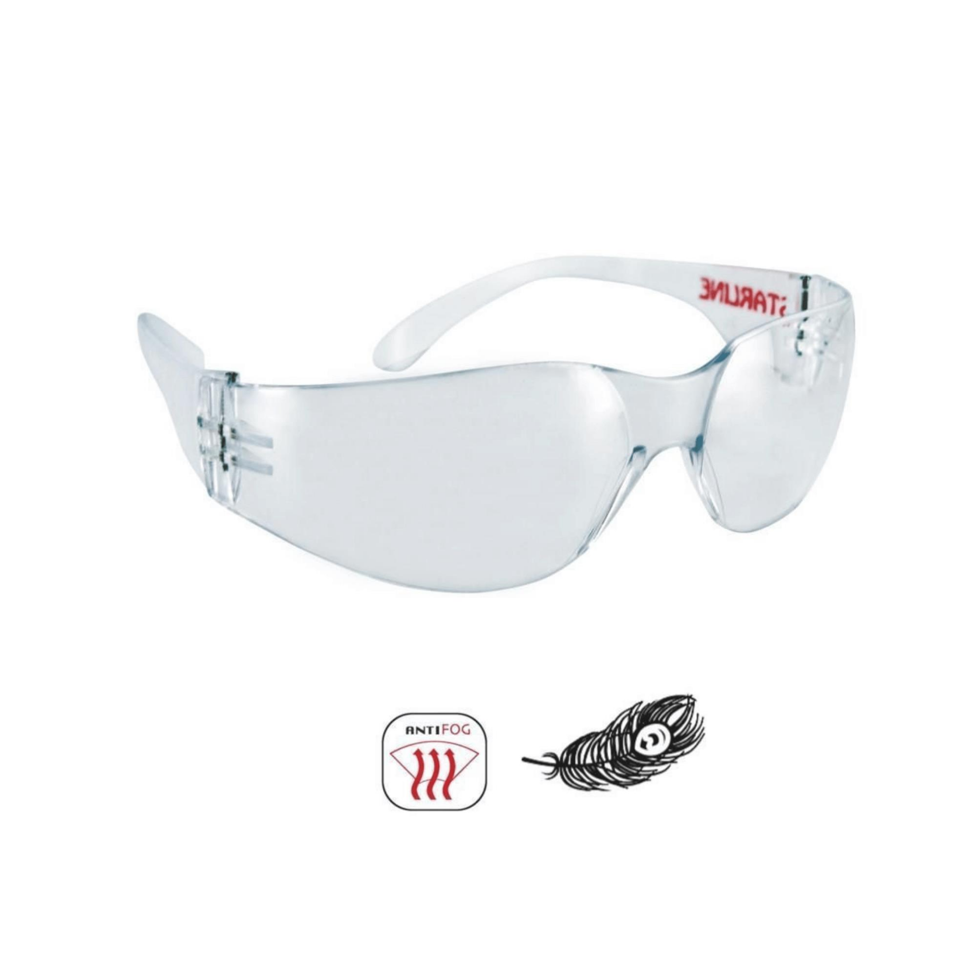 Starline G-028A-C Şeffaf Spor Dizayn Düşük Darbe Ve UV Işık Koruma Sağlayan Antifog Gözlük