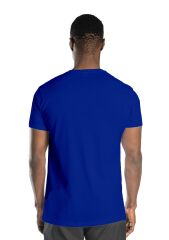 SafeSawa Regular Basic Bisiklet Yaka T-Shirt Saks Mavi