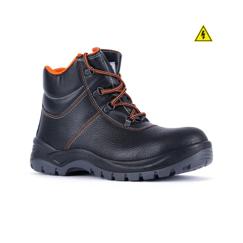Mekap Pro Policap 023 S3 SRC Baskılı Deri Elektrikçi Fiberglass Burun Kevlar Ara Taban İş Botu