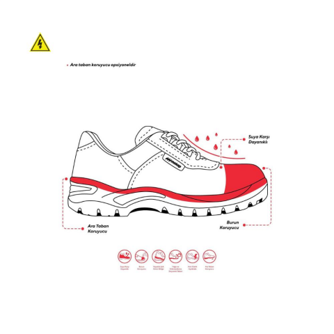 Mekap Pro Policap 294-01 S2 SRC Fiberglass Burun İş Ayakkabısı