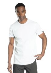 SafeSawa Elegans Basic Bisiklet Yaka T-Shirt Beyaz