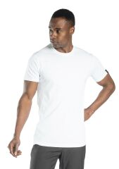 SafeSawa Elegans Basic Bisiklet Yaka T-Shirt Beyaz