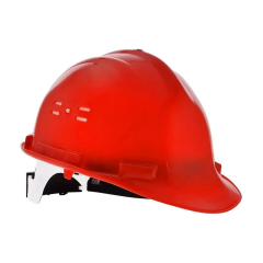 Essafe GE1556 Havalandırmalı Kulaklık Takılabilir Baret Kırmızı