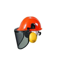 Essafe GE1556 Havalandırmalı Kulaklık Takılabilir Baret Kırmızı