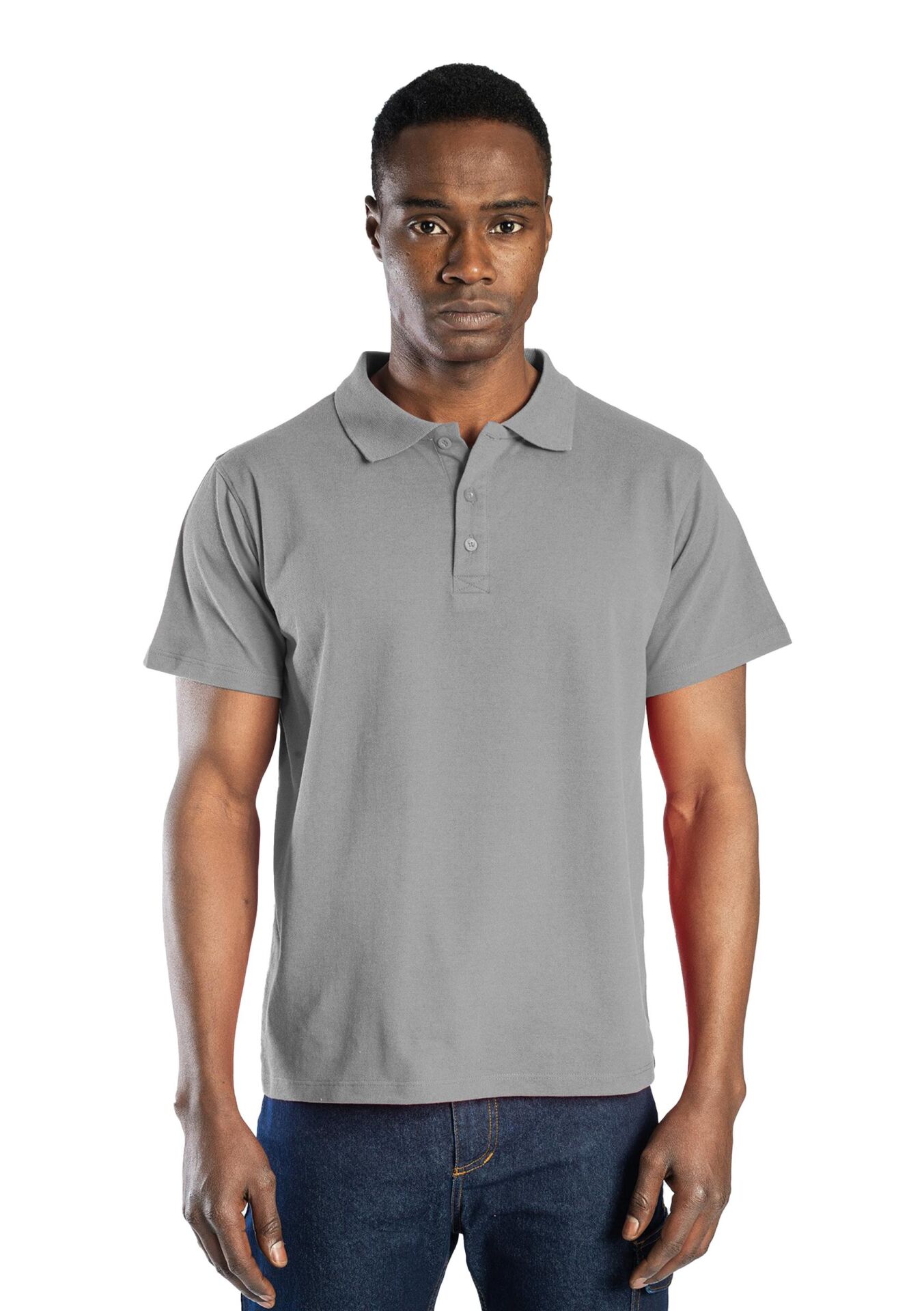 SafeSawa Regular Polo Pike T-Shirt Gri