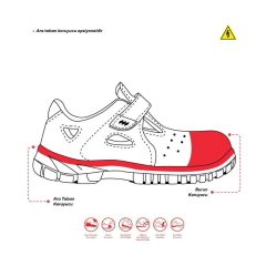 Mekap Pro Policap 157-01 S1 SRC Süet Deri Fiberglass Burun Elektrikçi İş Ayakkabısı