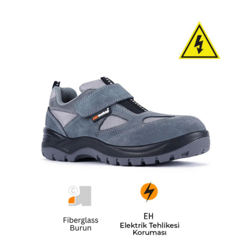 Mekap Pro Policap 157-01 S1 SRC Süet Deri Fiberglass Burun Elektrikçi İş Ayakkabısı