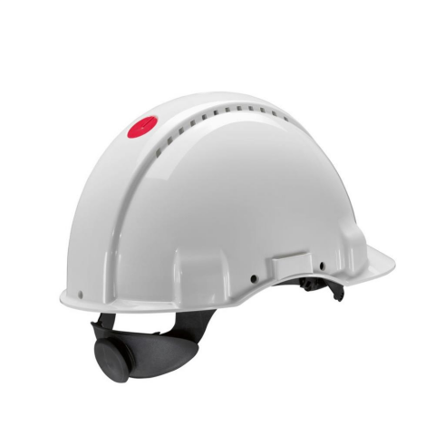 3M™ G3000 Beyaz Baret Uvicator Mandallı Havalandırmalı Plastik Ter Bantlı