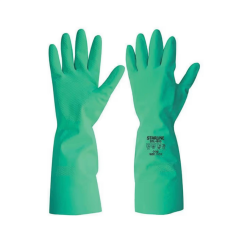 Starline STL-1813 Kimyasal Nitril Eldiven Kalınlık : 0,45mm Uzunluk : 330mm EN388-4101X EN ISO 374-1 AJKLMNOPT EN374-5