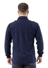 SafeSawa Regular Polo Pike Uzun Kol T-Shirt Lacivert