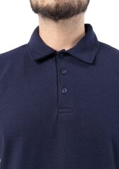 SafeSawa Regular Polo Pike Uzun Kol T-Shirt Lacivert