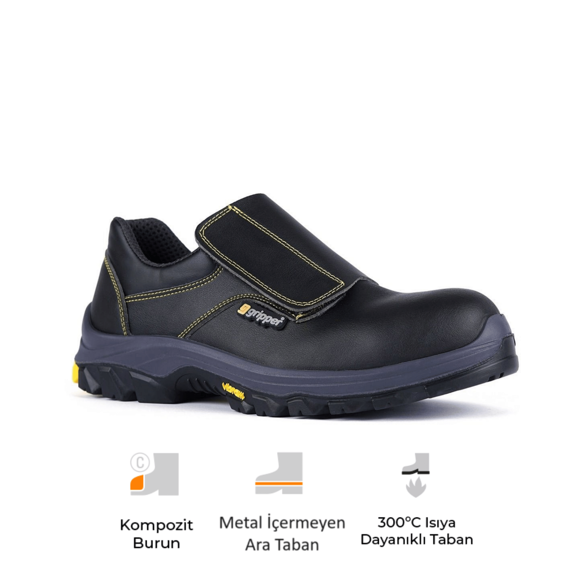 Mekap Gripper Sonoran GPR-34 S3 HRO Kompozit Burun Kaynakçı İş Ayakkabısı