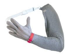Starline PROTEC® Gıda İle Teması Uygun Metal Örgü Tam Kol Koruma Değiştirilebilir Kaplama Bantlı Eldiven (Adet) EN 1082-1