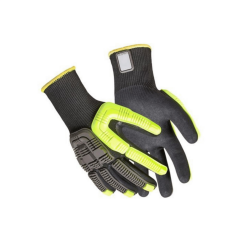 Honeywell 41-4413BE Rig Dog Double Dipped Darbe Koruyuculu 100° Isı Temasına Dirençli D Kesilmez Eldiven