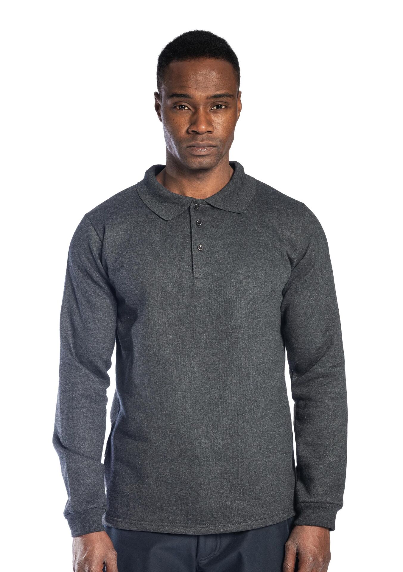 SafeSawa Regular Polo Sweatshirt Antrasit