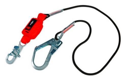 3M™ Protecta® Şok Emici Lanyard, 140 kg Kapasite, Elastik Dokuma Kayış, Tek kollu, 1,50 m, 1260330