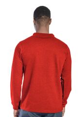 SafeSawa Regular Polo Sweatshirt Kırmızı