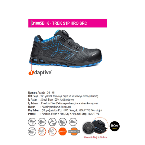 Base B1005B K-Trek S1P HRO SRC İş Ayakkabısı