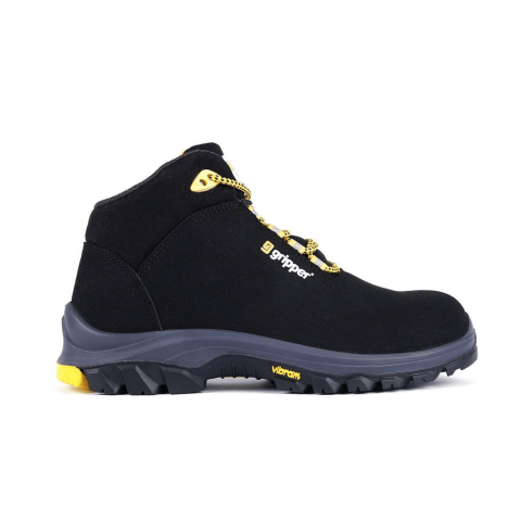 Mekap Gripper GPR-54 S3 SRC HRO Mid Mikrofibe Süet Deri Fiberglass Burun Kevlar Ara Taban İş Botu