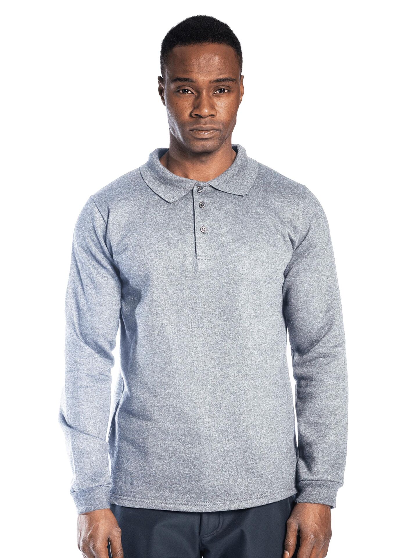 SafeSawa Regular Polo Sweatshirt Gri