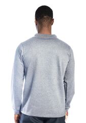 SafeSawa Regular Polo Sweatshirt Gri