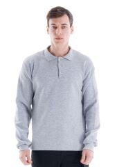 SafeSawa Elegans Polo Yaka Sweatshirt Gri