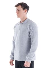 SafeSawa Elegans Polo Yaka Sweatshirt Gri