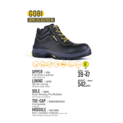 Gripper Gobi GPR 25 S3 HRO SRC Vidala Deri Fiberglass Burunlu Kevlar Ara Tabanlı İş Botu