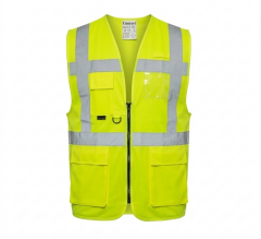 Uniwest UW-111 Reflektörlü Yönetici Mühendis Yeleği Sarı 125 Gr