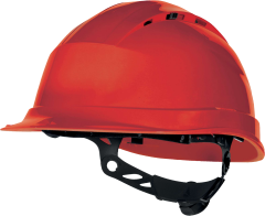 Delta Plus Quartz Up 4 Havalandırmalı Rotor Ayarlı Polipropilen Güvenlik Bareti Kırmızı