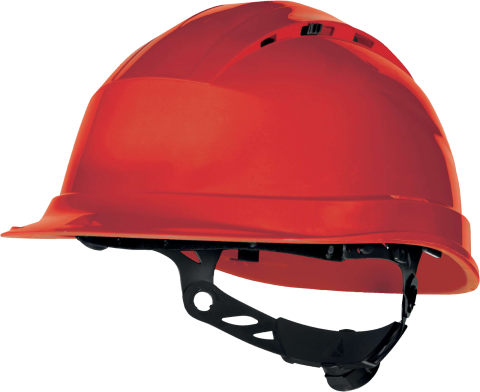 Delta Plus Quartz Up 4 Havalandırmalı Rotor Ayarlı Polipropilen Güvenlik Bareti Kırmızı