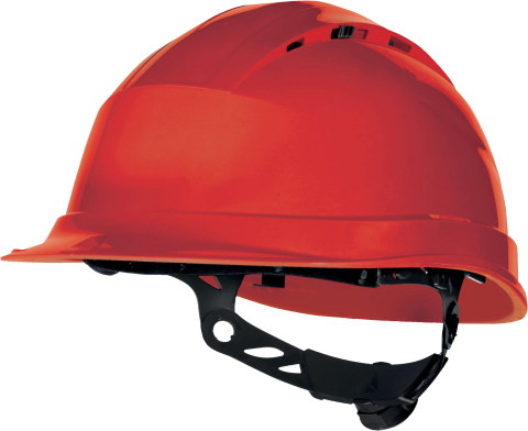 Delta Plus Quartz Up 4 Havalandırmalı Rotor Ayarlı Polipropilen Güvenlik Bareti Kırmızı
