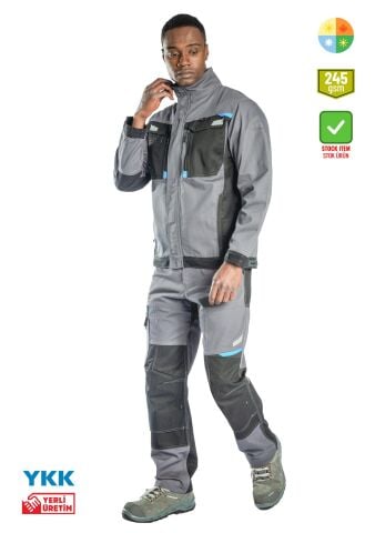 SafeSawa Master Ceket / Gri-Siyah