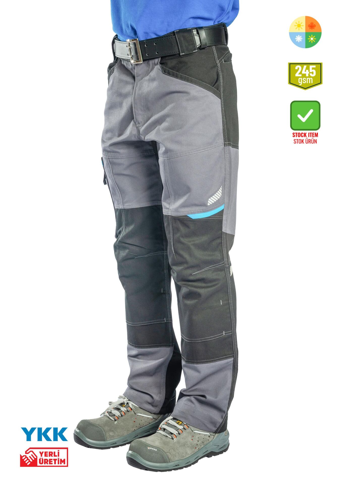 SafeSawa Master Pantolon / Gri-Siyah