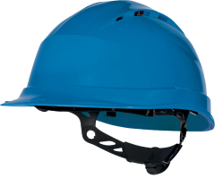 Delta Plus Quartz Up 4 Havalandırmalı Rotor Ayarlı Polipropilen Güvenlik Bareti Mavi